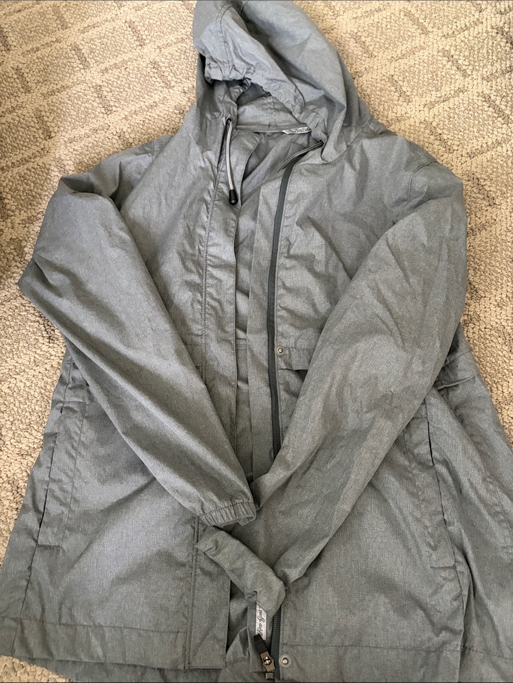 Women’s Gray Hooded Lightweight Jacket